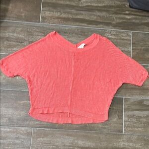 LOFT Coral Knit Pullover